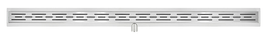 Xellanz Eco douchegoot met flens en rooster 120 cm RVS - productfoto