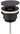 Xellanz Flowe draaiwaste afvoerplug 5/4" - Mat zwart - productfoto #variant_57365694447940
