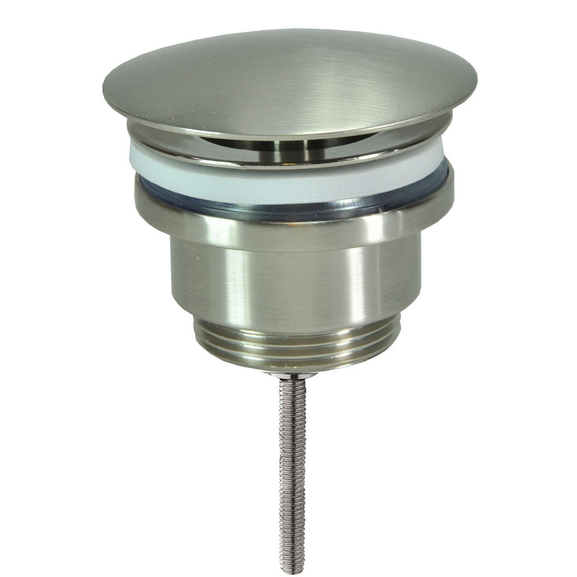 Wiesbaden UniMatch open afvoerplug 5/4'' geborsteld staal - productfoto
