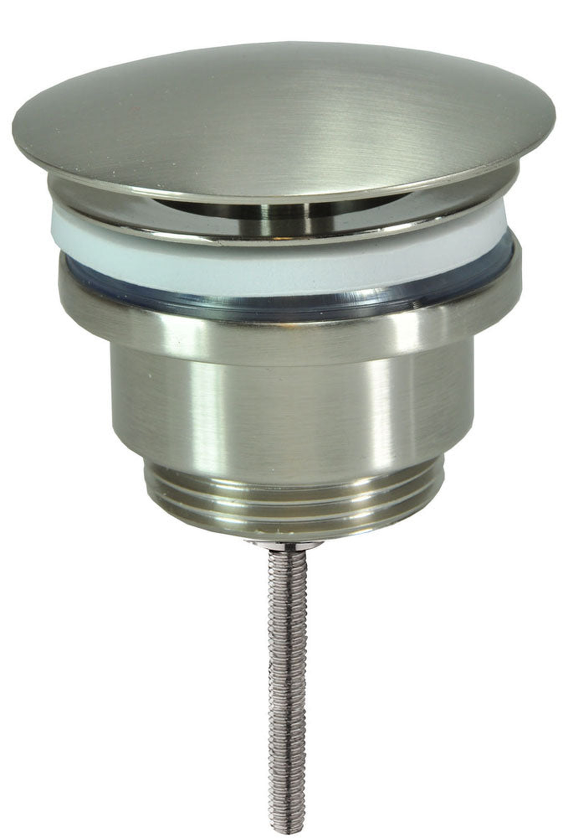 Wiesbaden UniMatch open afvoerplug 5/4'' geborsteld staal - productfoto