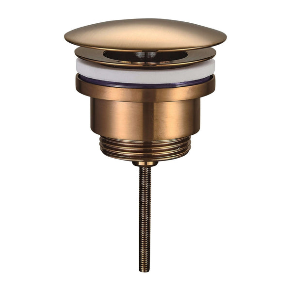 UniMatch bouchon de vidange ouvert 5/4'' bronze brossé cuivre PVD