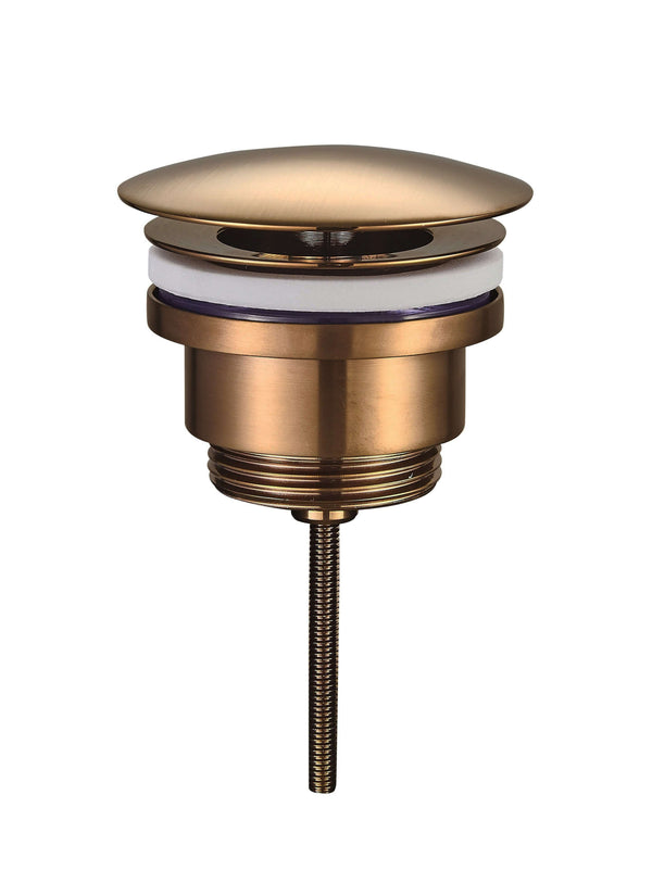 UniMatch open afvoerplug 5/4'' geborsteld brons koper PVD