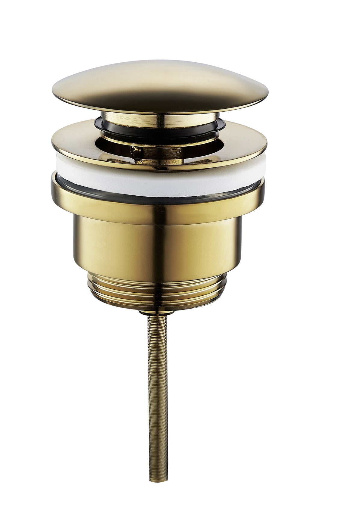 Wiesbaden UniMatch clickwaste afvoerplug 5/4" geborsteld messing PVD - productfoto