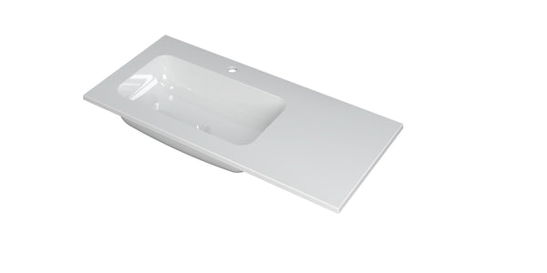 Wastafel polyst. links m/1 krgt INK