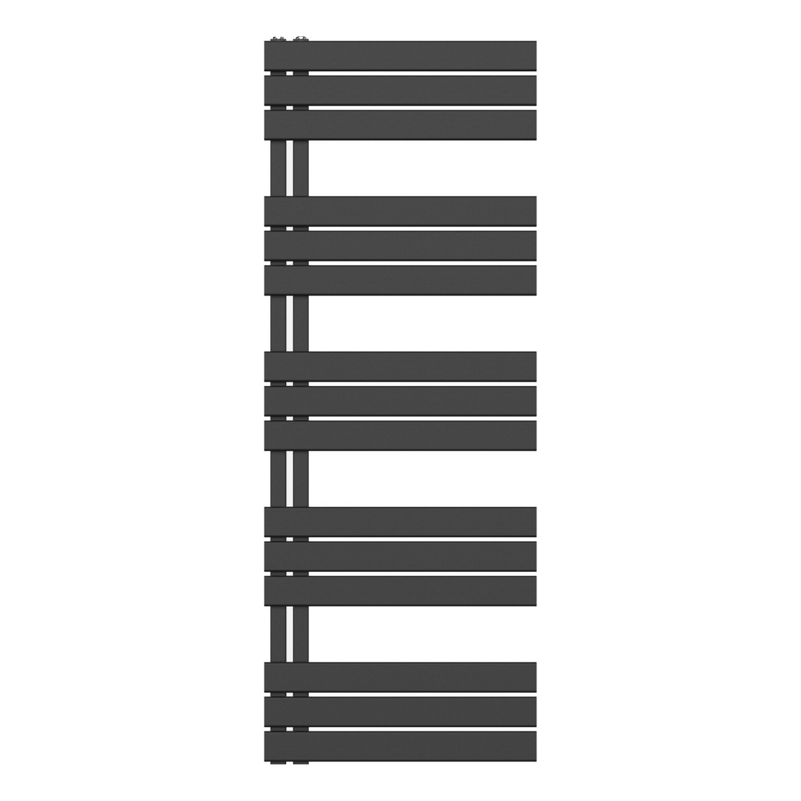 BELRAD Badkamer Radiator Mat Zwart – Linkeraansluiting/Combi
