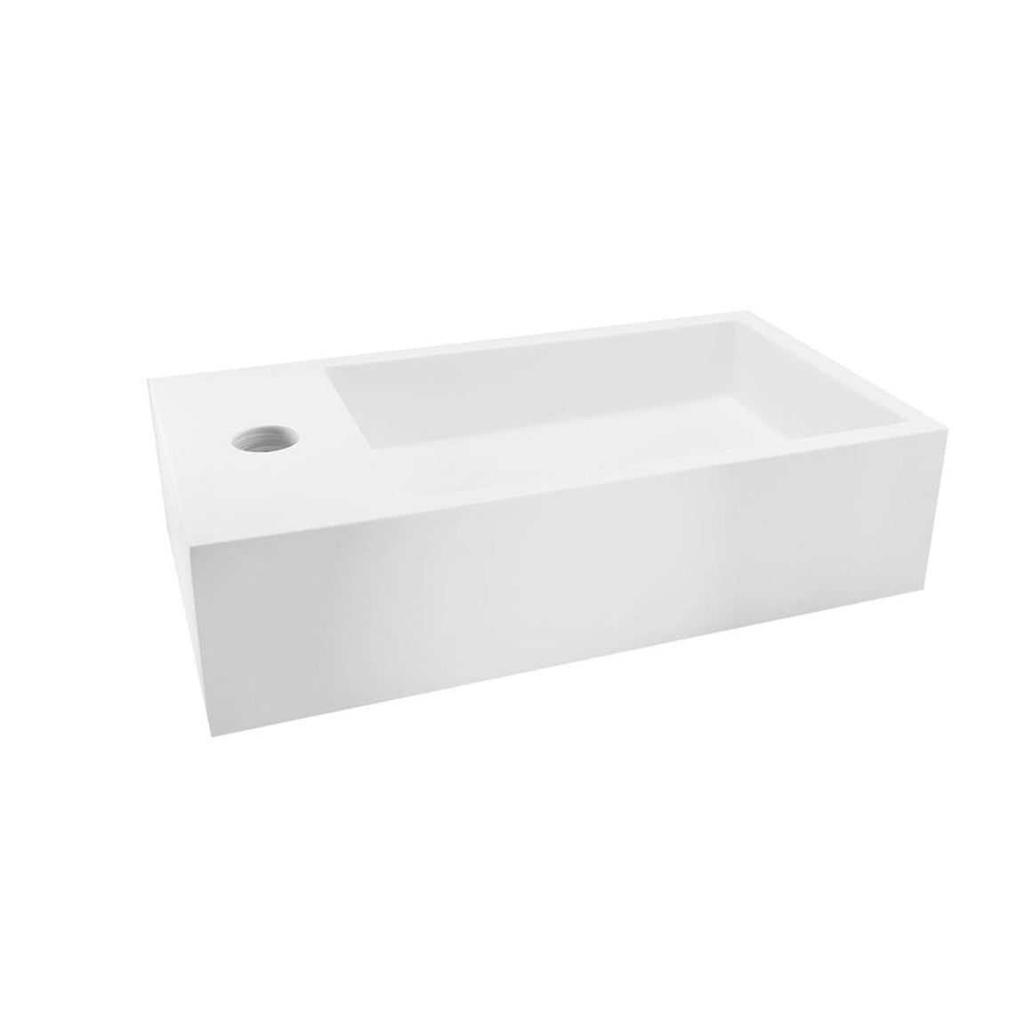 Wiesbaden Lotte fontein solid surface mat wit / Links - productfoto
