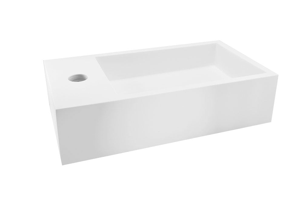 Wiesbaden Lotte fontein solid surface mat wit / Links - productfoto