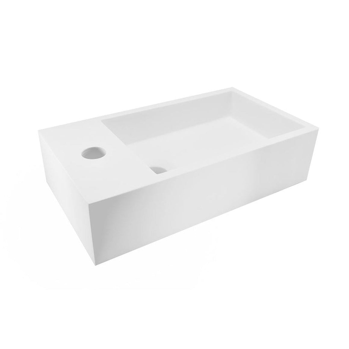 Wiesbaden Lotte fontein solid surface mat wit / Links - productfoto