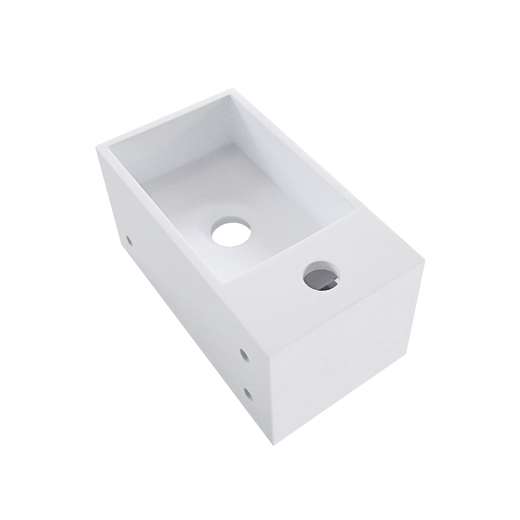 Wiesbaden Wiesbaden Julia fontein solid surface 35x20x16 mat wit / Links - productfoto