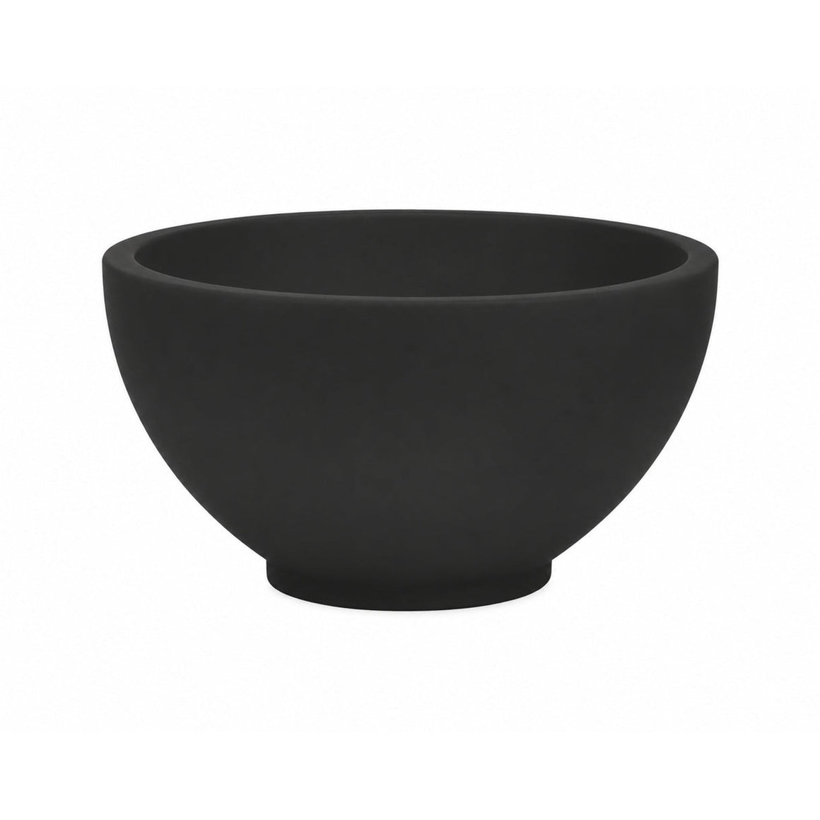 Wiesbaden Tessa waskom rond solid surface mat zwart - productfoto