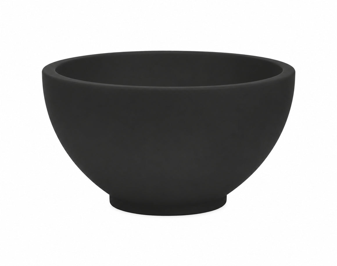 Wiesbaden Tessa waskom rond solid surface mat zwart - productfoto
