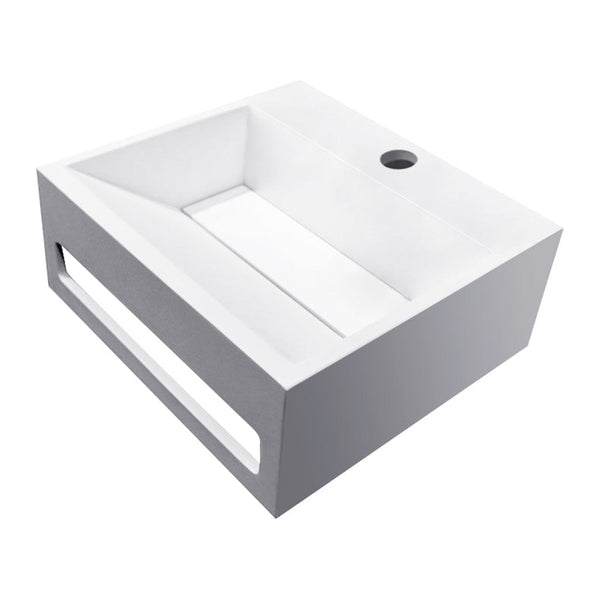 Lave-mains Wiesbaden Julia en solid surface 30x28x12,5