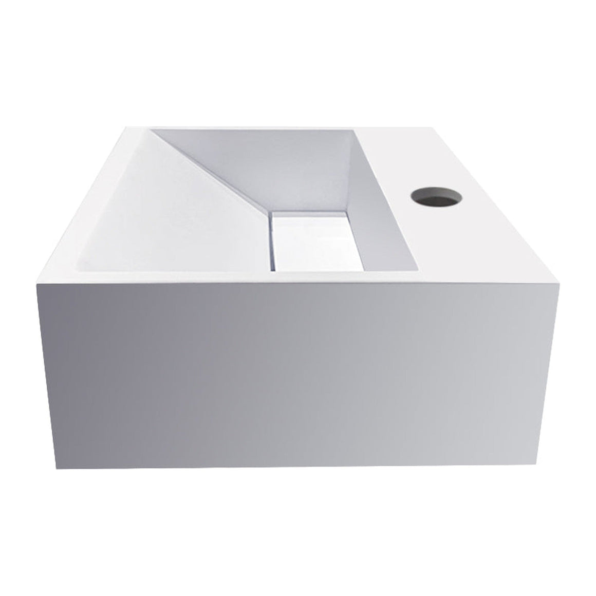 Wiesbaden Wiesbaden Julia fontein solid surface 30x28x12,5 mat wit - productfoto