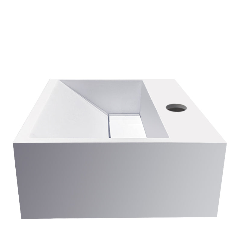 Wiesbaden Wiesbaden Julia fontein solid surface 30x28x12,5 mat wit - productfoto