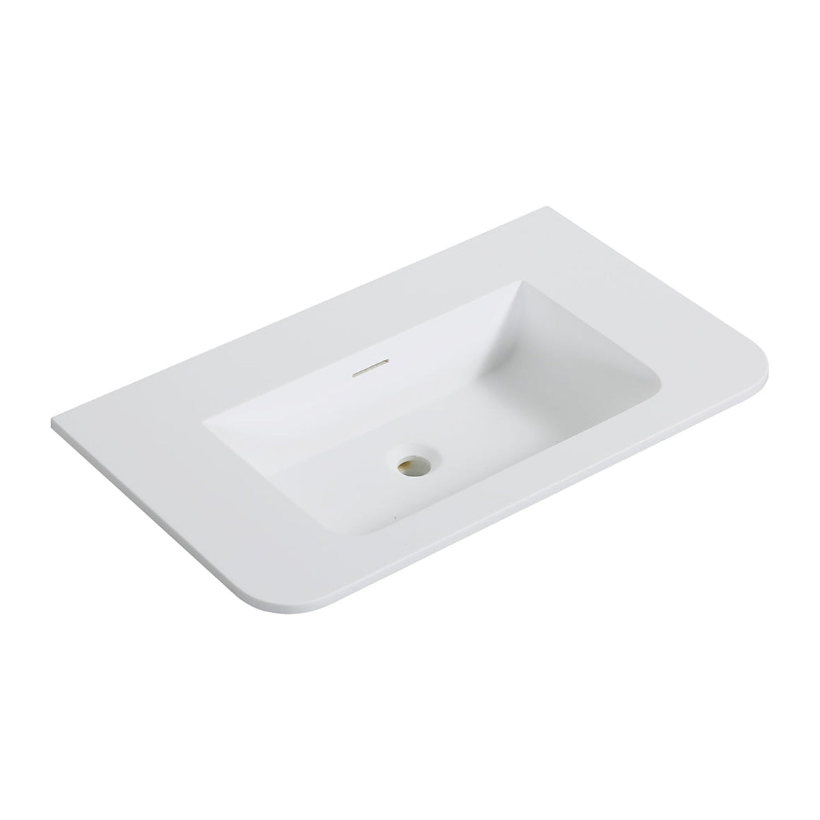 Wiesbaden Wastafel Laro 80 cm Mat wit zonder kraangat - productfoto #variant_57229554680132