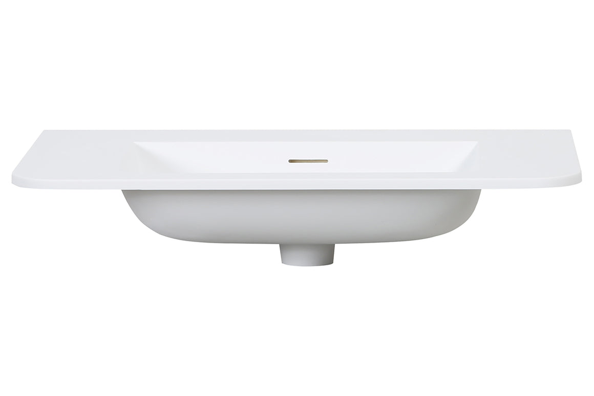 Wiesbaden Wastafel Laro 80 cm Mat wit zonder kraangat - productfoto #variant_57229554680132
