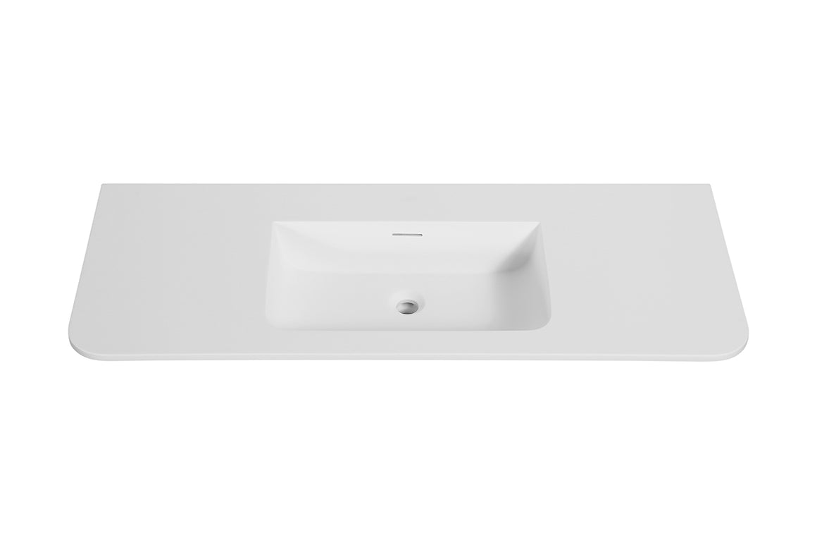 Wiesbaden Wastafel Laro 120 cm Mat wit zonder kraangat - productfoto #variant_57229554712900