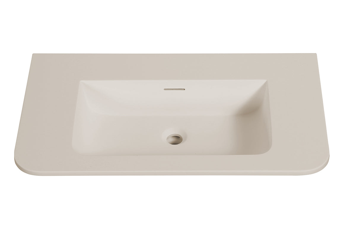 Wiesbaden Wastafel Laro 80 cm Beige zonder kraangat - productfoto #variant_57229554843972