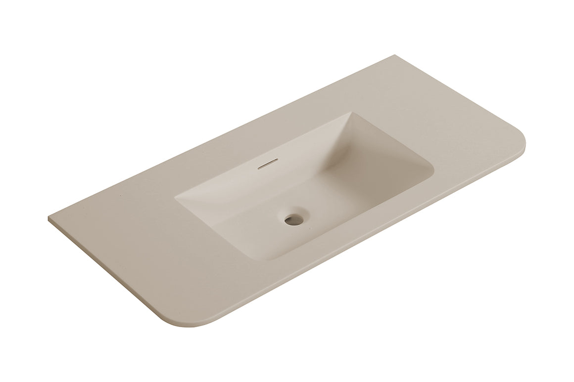 Wiesbaden Wastafel Laro 100 cm Beige zonder kraangat - productfoto #variant_57229554876740