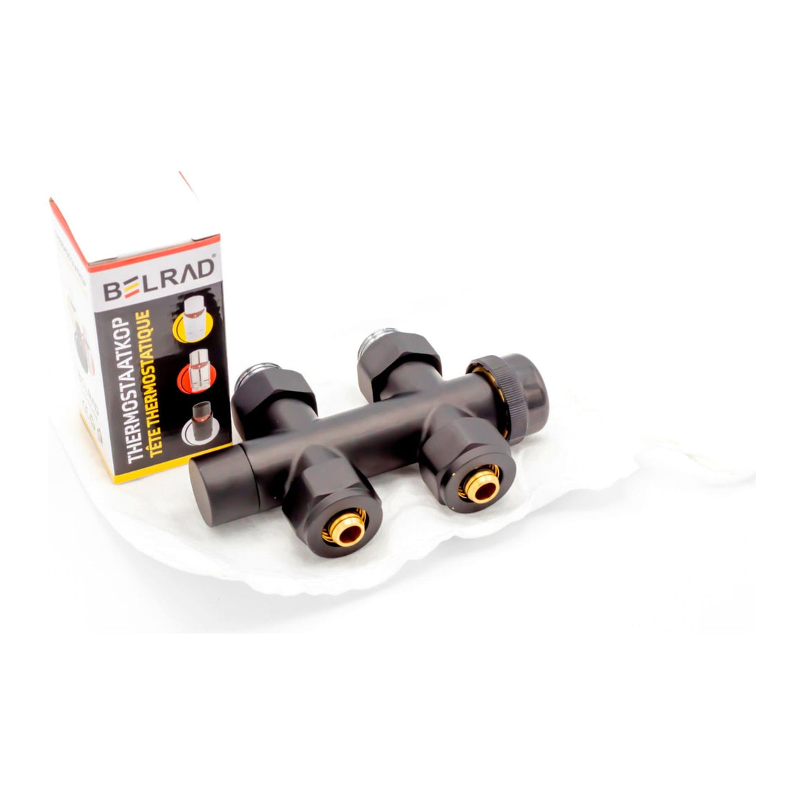 BELRAD Thermostatische Radiatorkraan – Middenaansluitset Recht – M30 x 16/2