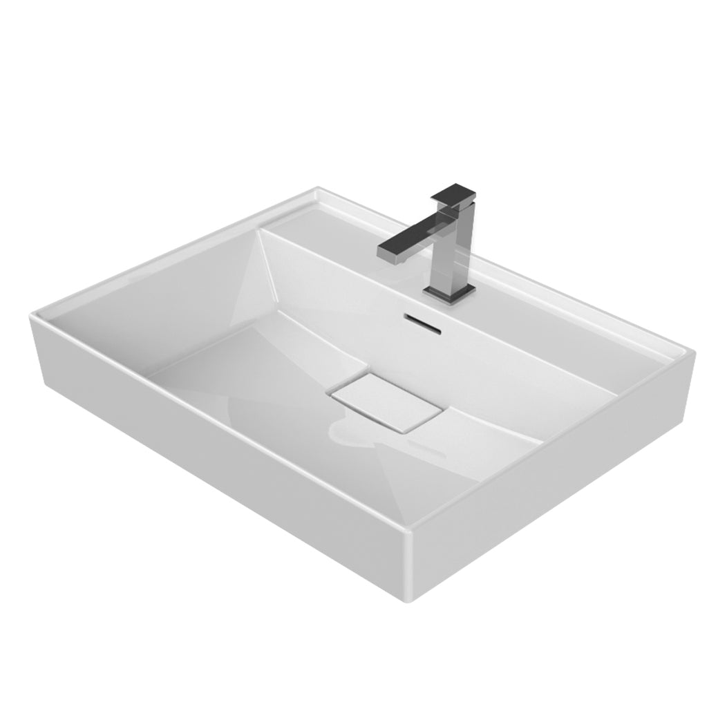 ALONI KERAMISCHE WASTAFEL (60X48X10CM) - WIT