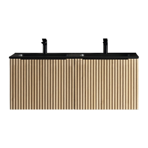 Xellanz Ribbella onderkast met 2 laden 2 uitsparingen 120×45 cm naturel eik