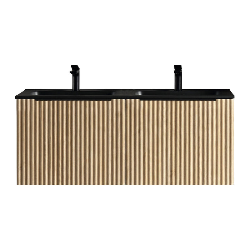 Xellanz Ribbella onderkast met 2 laden 2 uitsparingen 120×45 cm naturel eik