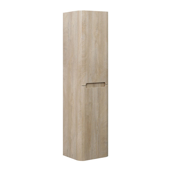 Wiesbaden Sulora kolomkast afgeronde hoeken geribbeld 160 × 40 × 35 cm licht eiken