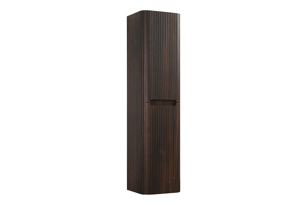 Wiesbaden Sulora kolomkast afgeronde hoeken geribbeld 160 × 40 × 35 cm walnoot