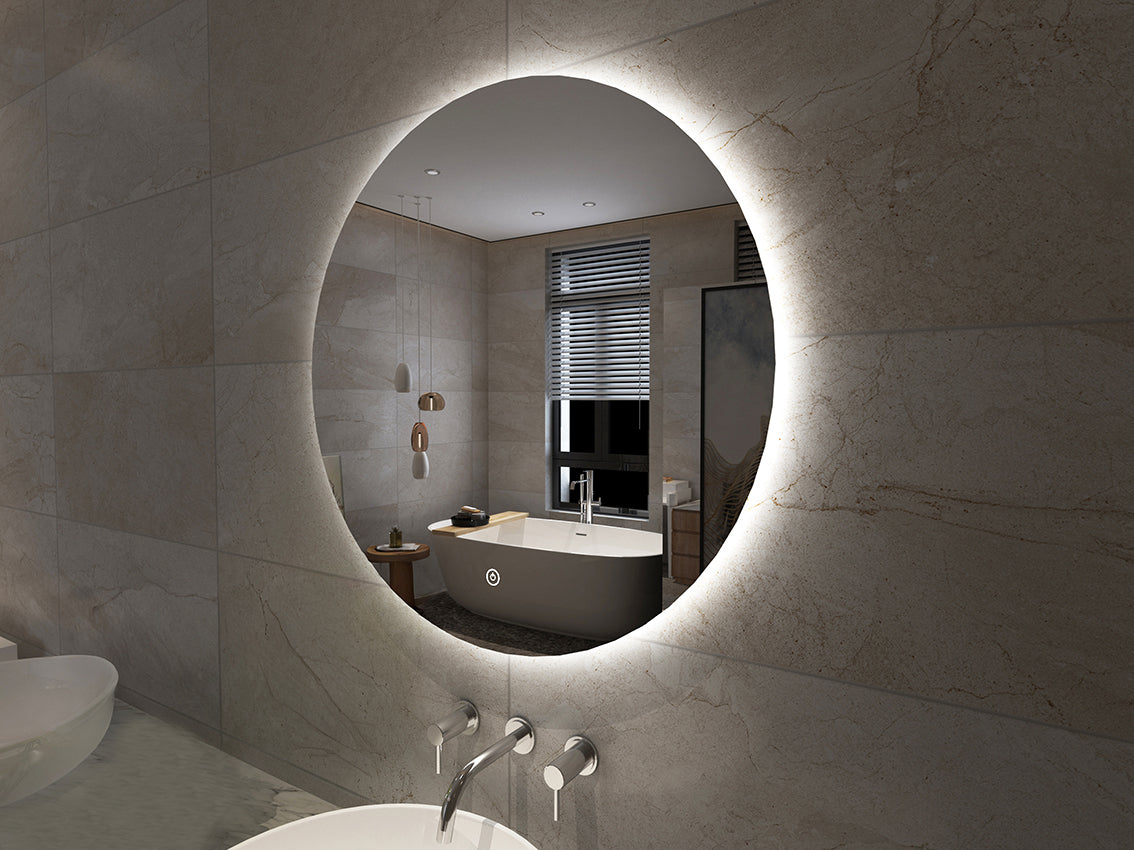 Xellanz Giro spiegel rond met LED en spiegelverwarming 60 cm - detailfoto