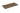 Wiesbaden Alvara topblad donker eiken 80 x 46 cm - productfoto