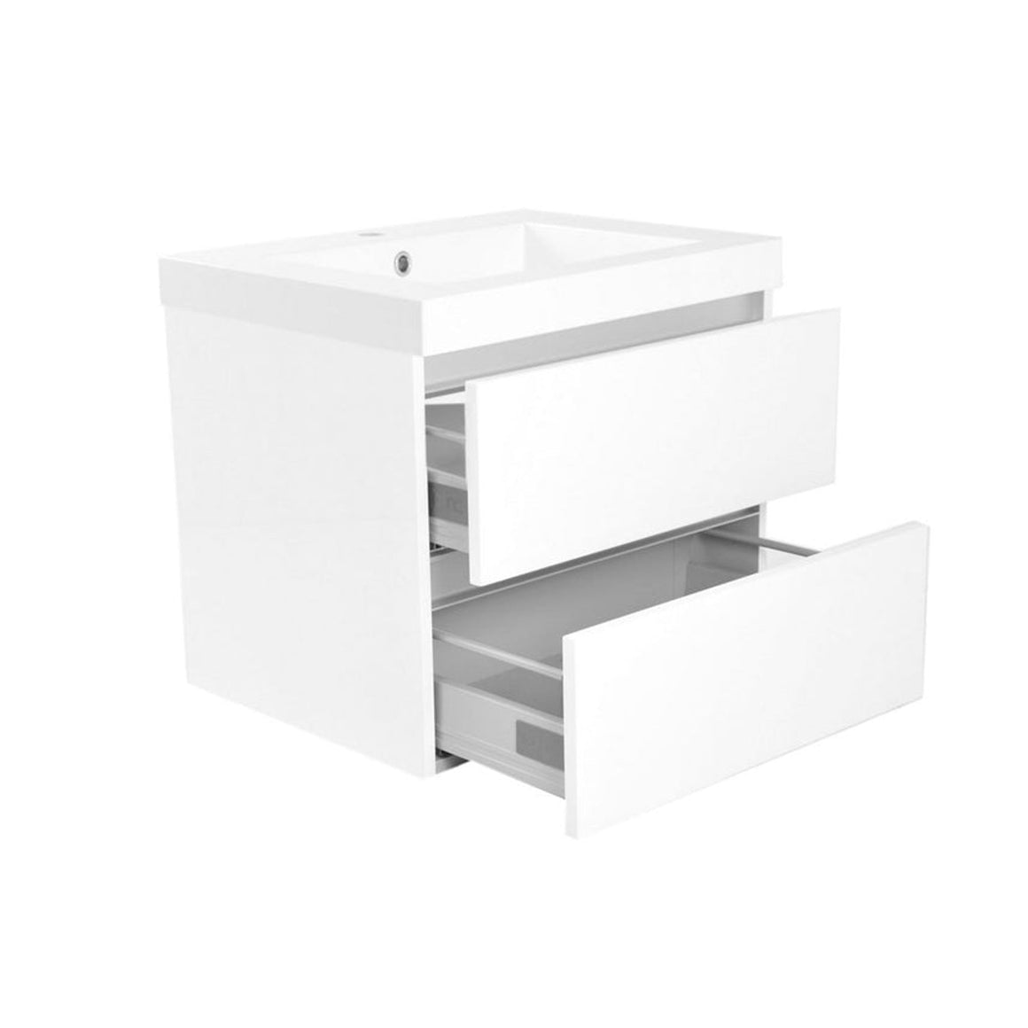 Wiesbaden Vision wastafel enkel met 1 kraangat kunstmarmer 60 cm - productfoto