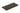 Wiesbaden Sulora topblad afgeronde hoeken bruin 80 cm - productfoto