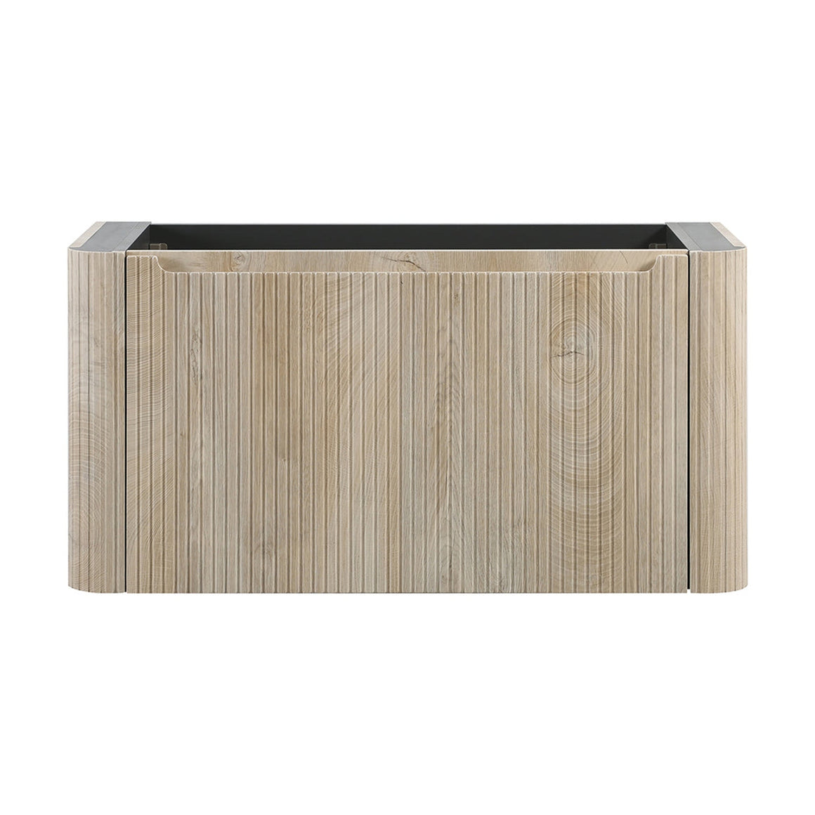 Wiesbaden Sulora onderkast afgeronde hoeken geribbeld met 1 lade 1 uitsparing licht 120 cm - productfoto