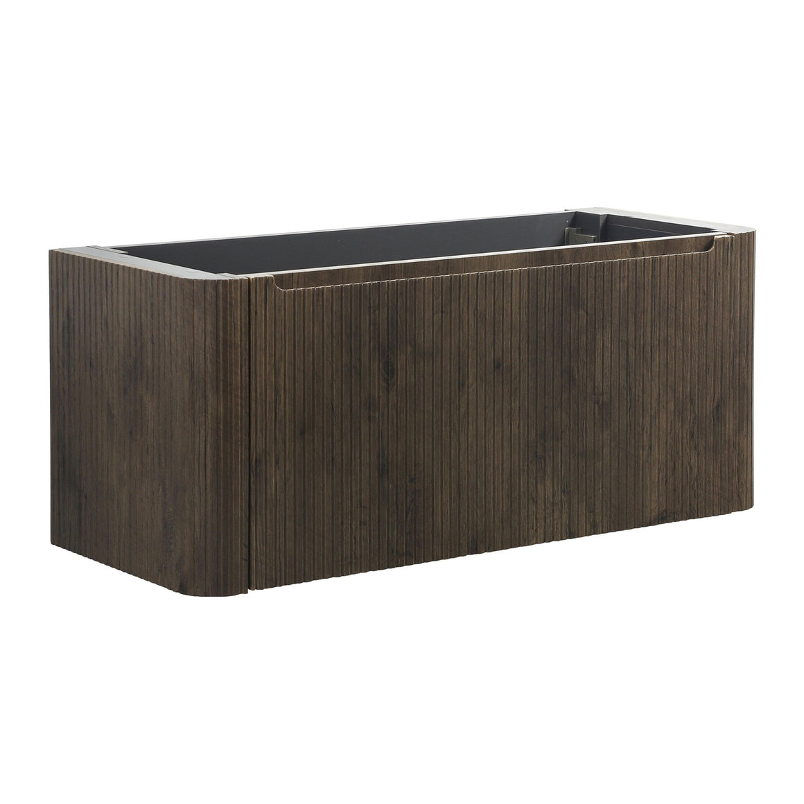 Wiesbaden Sulora onderkast geribbeld met 1 lade en 2 uitsparingen 120 cm Bruin eiken - productfoto