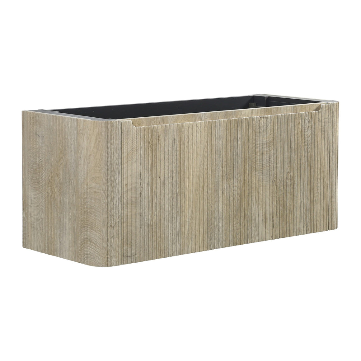 Wiesbaden Sulora onderkast geribbeld met 1 lade en 2 uitsparingen 120 cm Licht eiken - productfoto