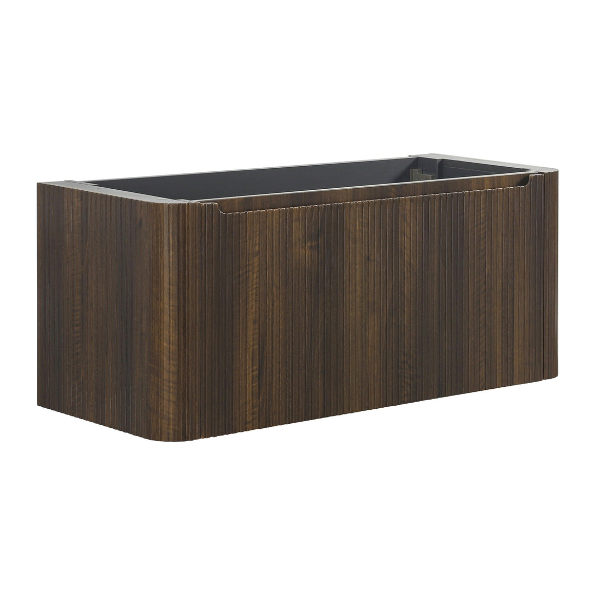 Wiesbaden Sulora onderkast geribbeld met 1 lade en 2 uitsparingen 120 cm Walnoot - productfoto