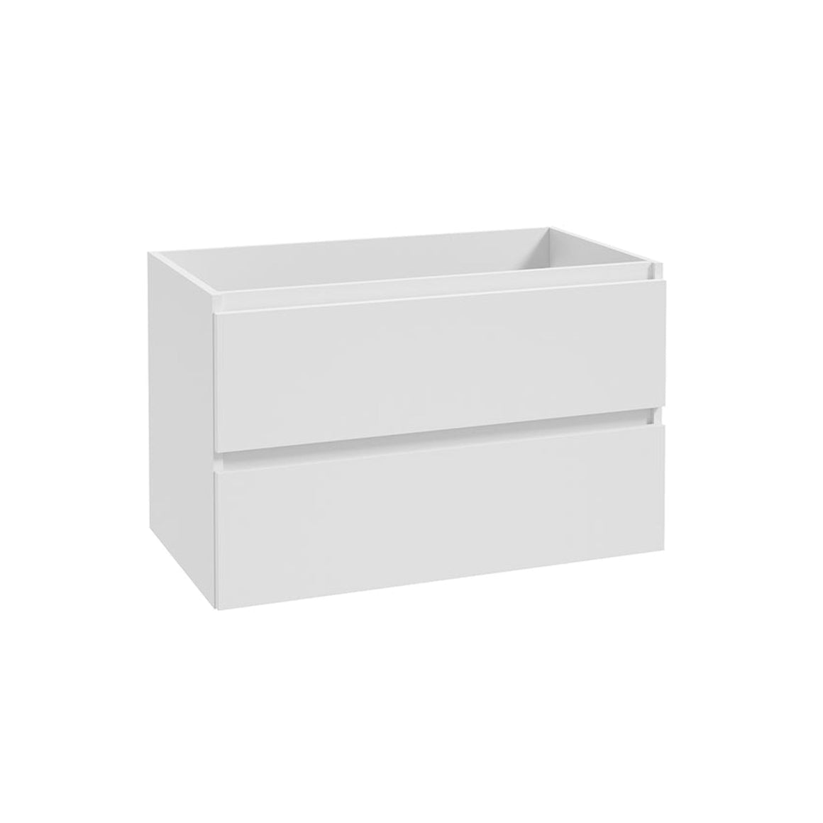 Wiesbaden Alvara onderkast met 2 laden en 1 uitsparing 80 cm / Mat wit - productfoto