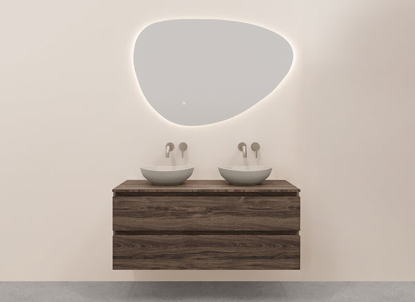 Wiesbaden Alvara onderkast met 2 laden en 2 uitsparingen 120 x 46 cm donker eiken