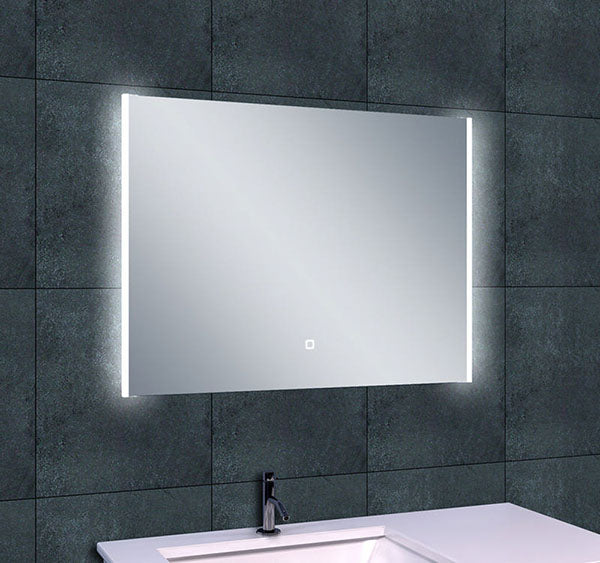 Wiesbaden Duo spiegel rechthoek met LED en spiegelverwarming 82 × 60 cm