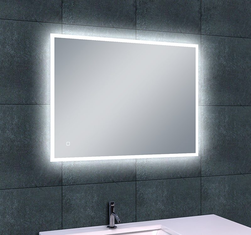 Wiesbaden Quatro spiegel rechthoek met LED en spiegelverwarming 70 x 50 cm - detailfoto