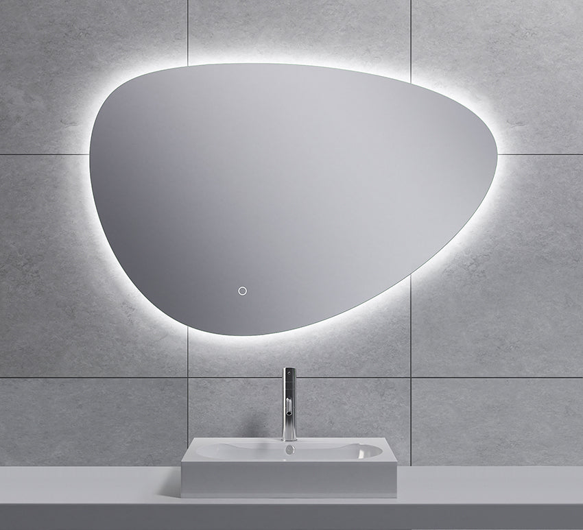 Wiesbaden Uovo spiegel ovaal met LED en spiegelverwarming 90 cm - detailfoto