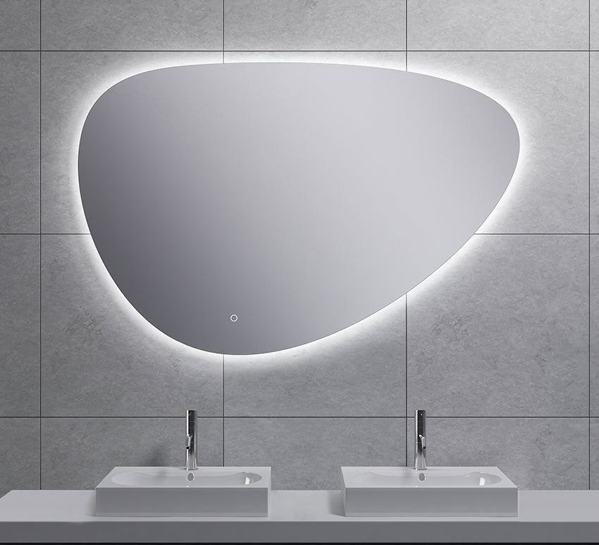 Wiesbaden Uovo spiegel ovaal met LED en spiegelverwarming 120 cm - detailfoto