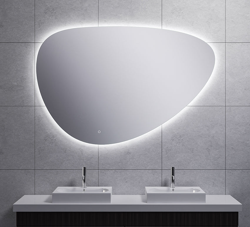 Wiesbaden Uovo spiegel ovaal met LED en spiegelverwarming 140 cm - detailfoto