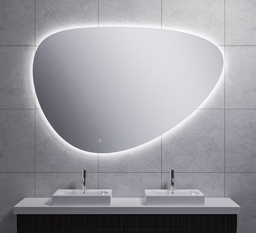 Wiesbaden Uovo spiegel ovaal met LED en spiegelverwarming 150 cm - detailfoto