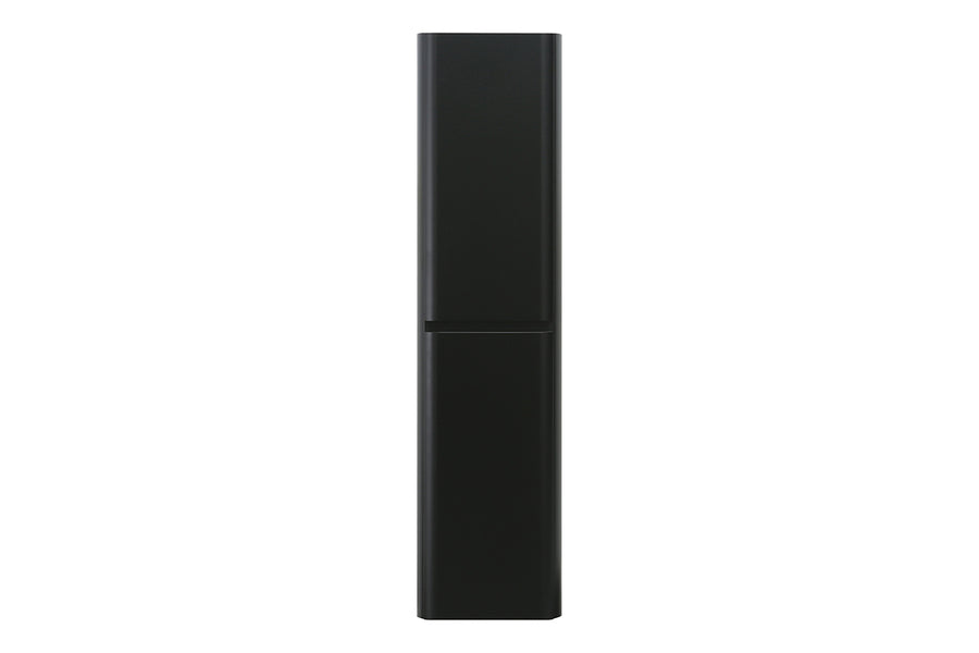 Novira kolomkast afgeronde hoeken 160 x 40 x 35 cm mat zwart