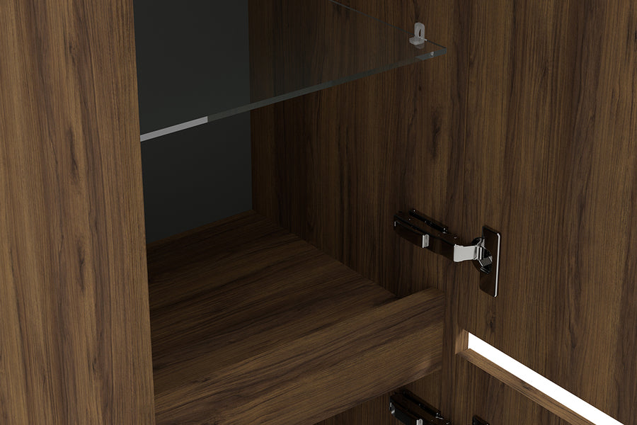 Alvara kolomkast 160x35x35 cm warm eiken