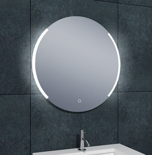 Miroir rond avec LED, dimmable et chauffage miroir 80 cm