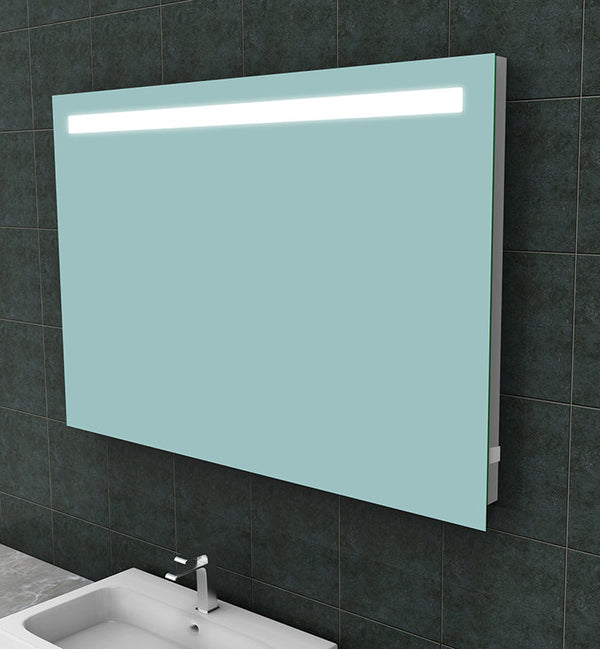 Miroir rectangulaire Tigris avec LED et prise 120 x 80 cm