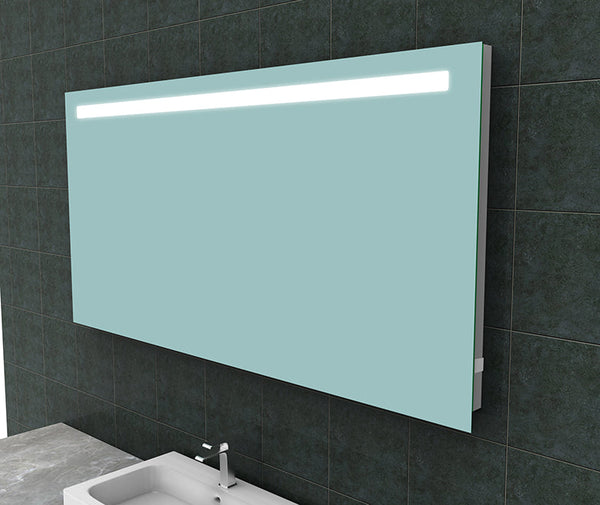 Miroir rectangulaire Tigris avec LED et prise 160 x 80 cm